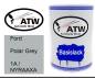 Preview: Ford, Polar Grey, 1A / NYRAAXA: 500ml Lackdose, von ATW Autoteile West.